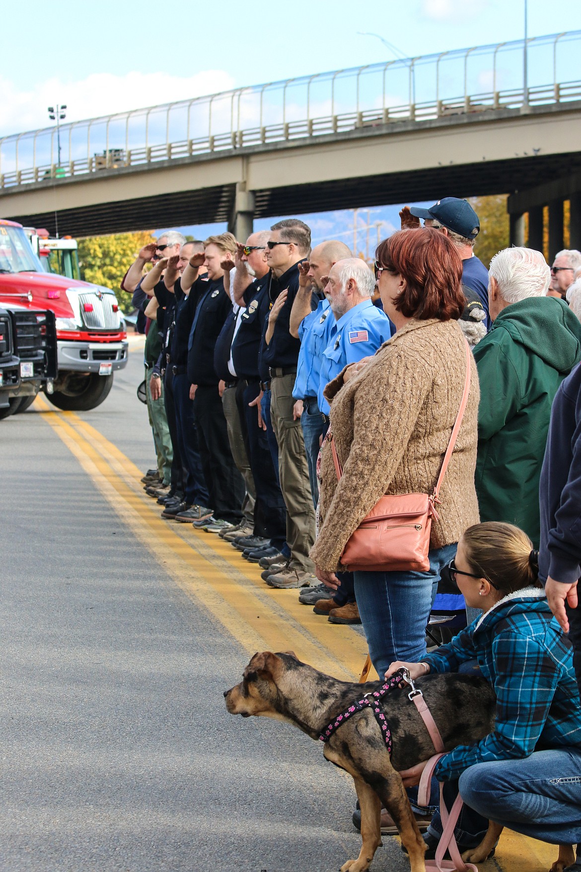 Photo by MANDI BATEMAN
The crowd of spectators included first responders and civilians.