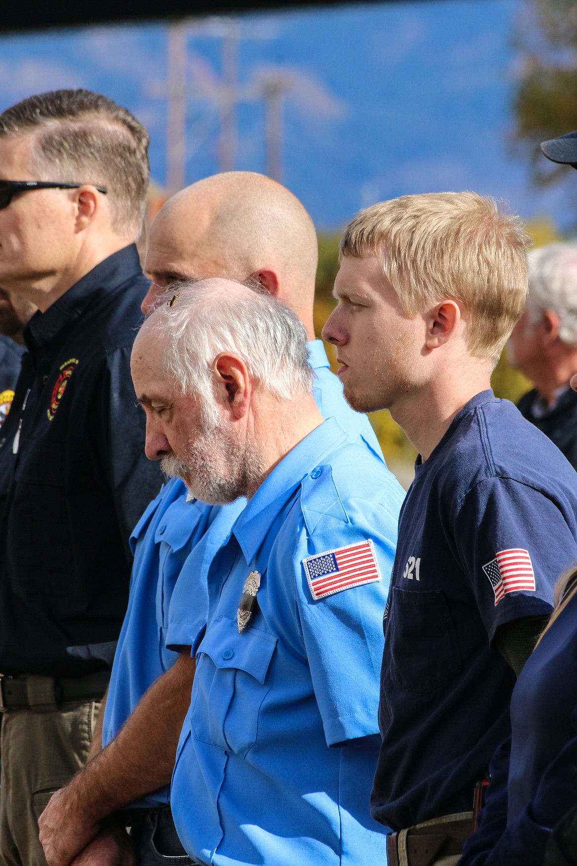 Photo by MANDI BATEMAN
Firefighters of all ages were moved by the memorial.