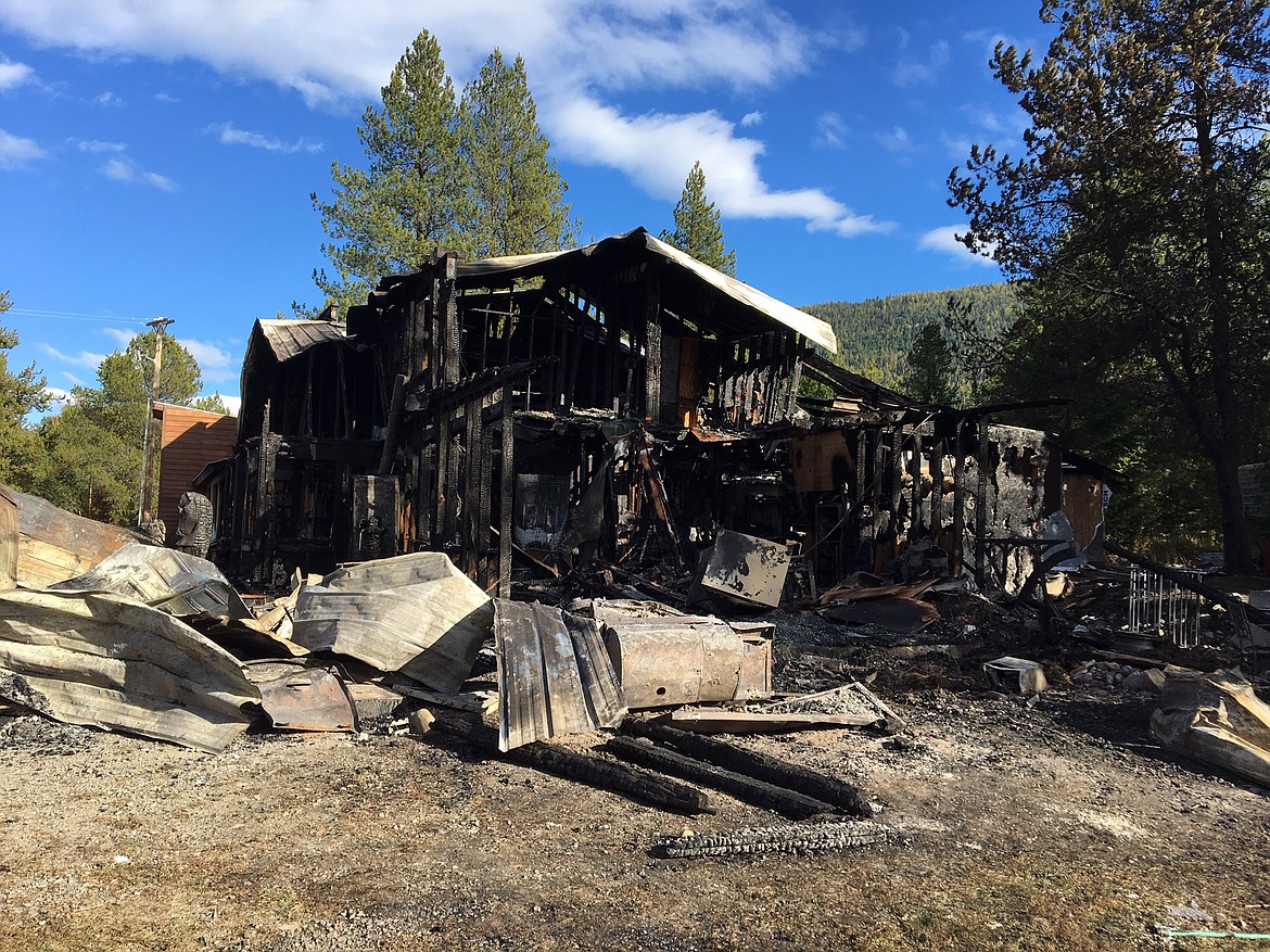 (Courtesy Photo)
The aftermath of the fire at the Wild Horse mercatile.