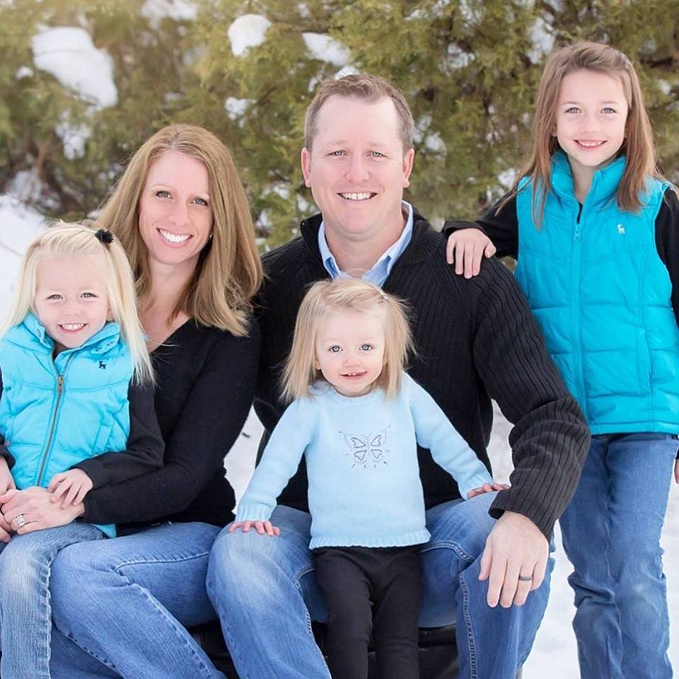 Judi Haskins was diagnosed with breast cancer during a routine checkup and warns other womens to get checked regularly. October is Breast Cancer Awareness Month, and the Clark Fork Mountain Cats volleyball raised awareness through fundraisers and &#147;Pink Night&#148; on Oct. 8. Judi is married to Ryan and they have three daughters, Shelby (right), Avery (far left) and Finley (middle). (Photo courtesy of Judi Haskins)