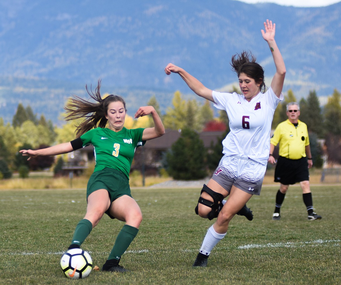 Grace Benkelman attacks the net in Saturday's quarterfinal match against Hamilton at Smith Fields.