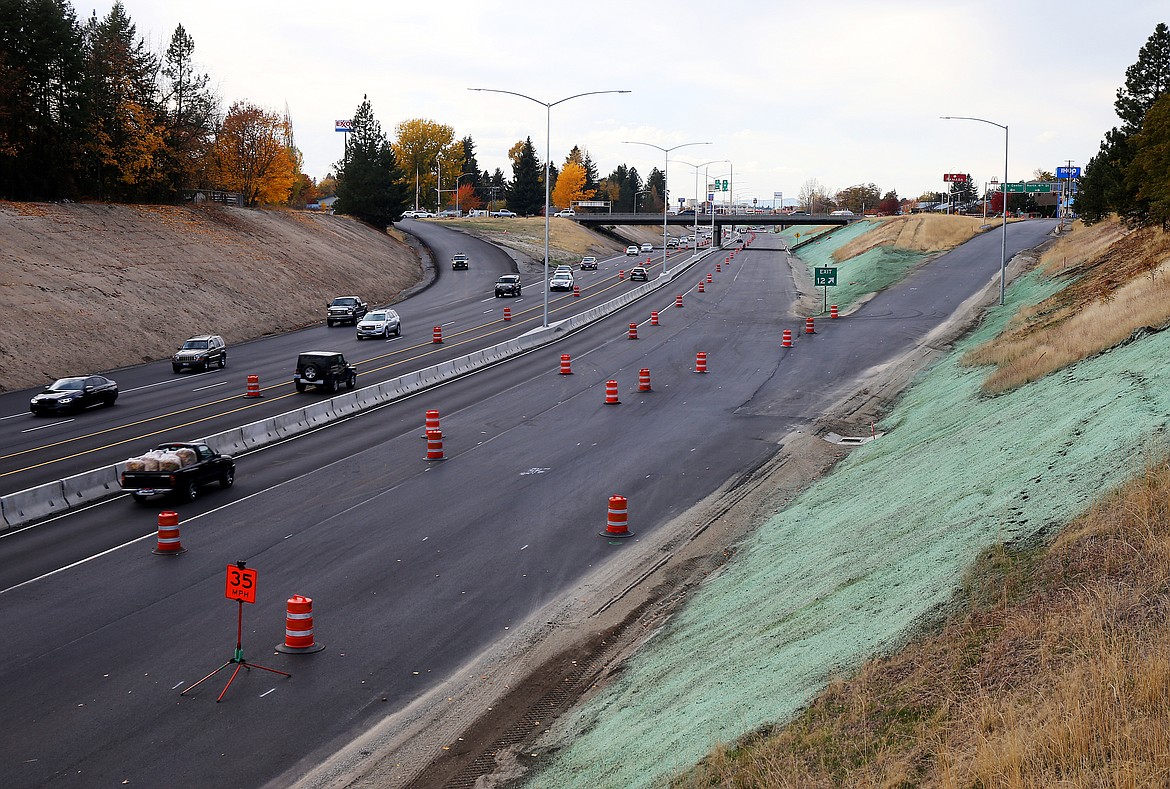 Construction on Interstate 90 wraps up this week. Crews have been reconstructing I-90 between Ninth Street and Northwest Boulevard this year. Last year the freeway was reconstructed between Ninth and Sherman Avenue.(LOREN BENOIT/Press)