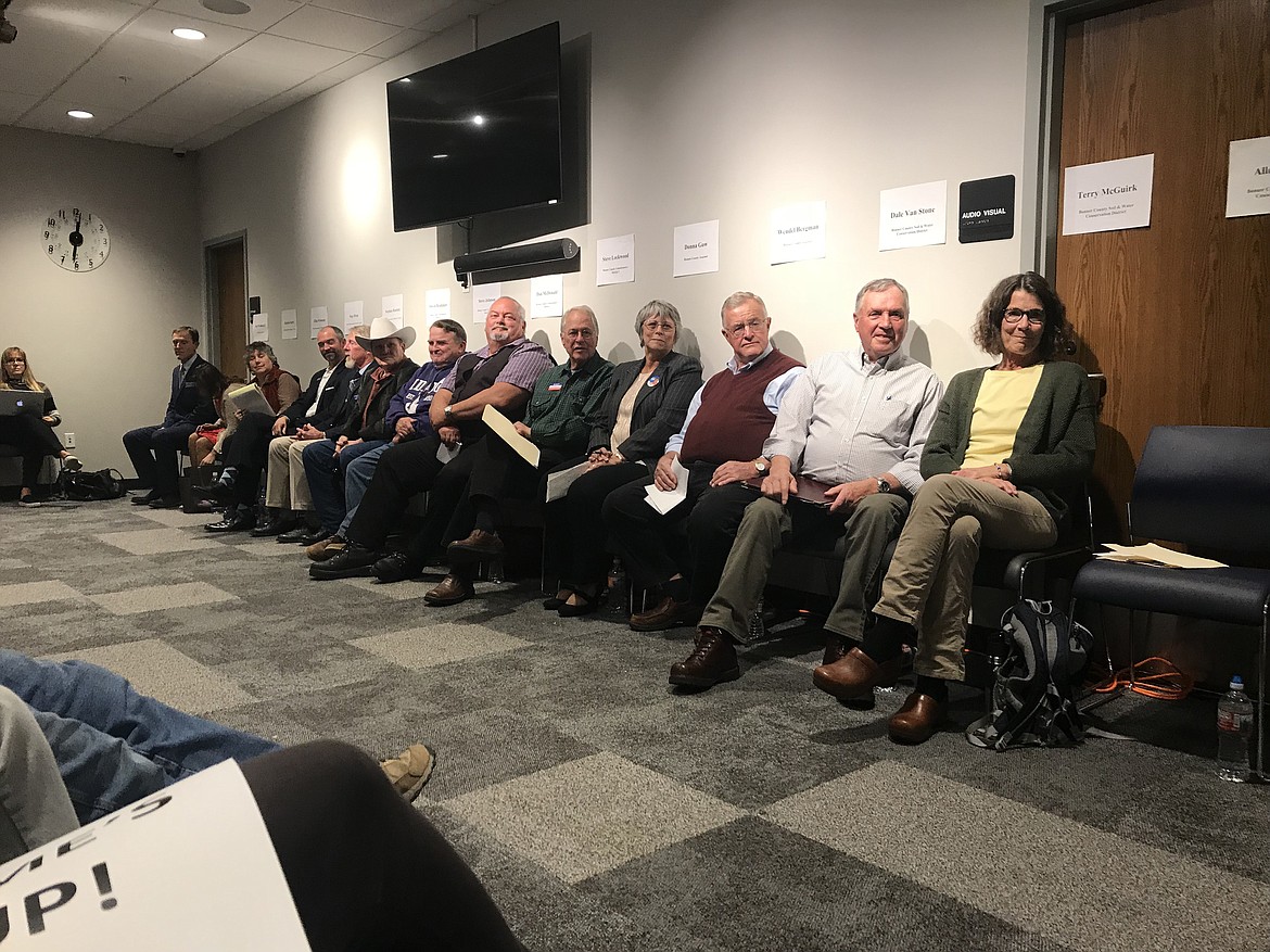 A forum for candidates seeking elected office in Bonner County and the Idaho Legislature drew an overflow crowd at the East Bonner County Library on Tuesday evening.

(Photo by 
KEITH KINNAIRD)