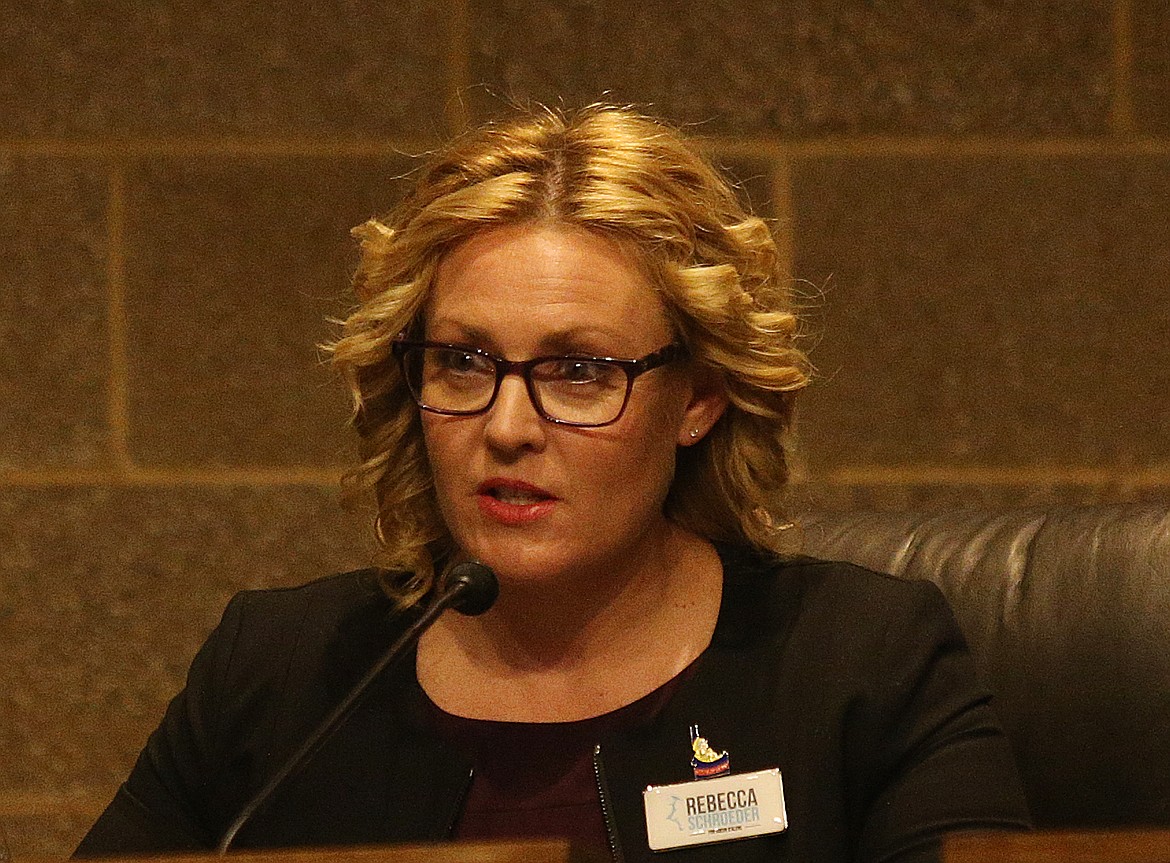 Rebecca Schroeder (D), State Representative, Position A, District 4 candidate. (LOREN BENOIT/Press)