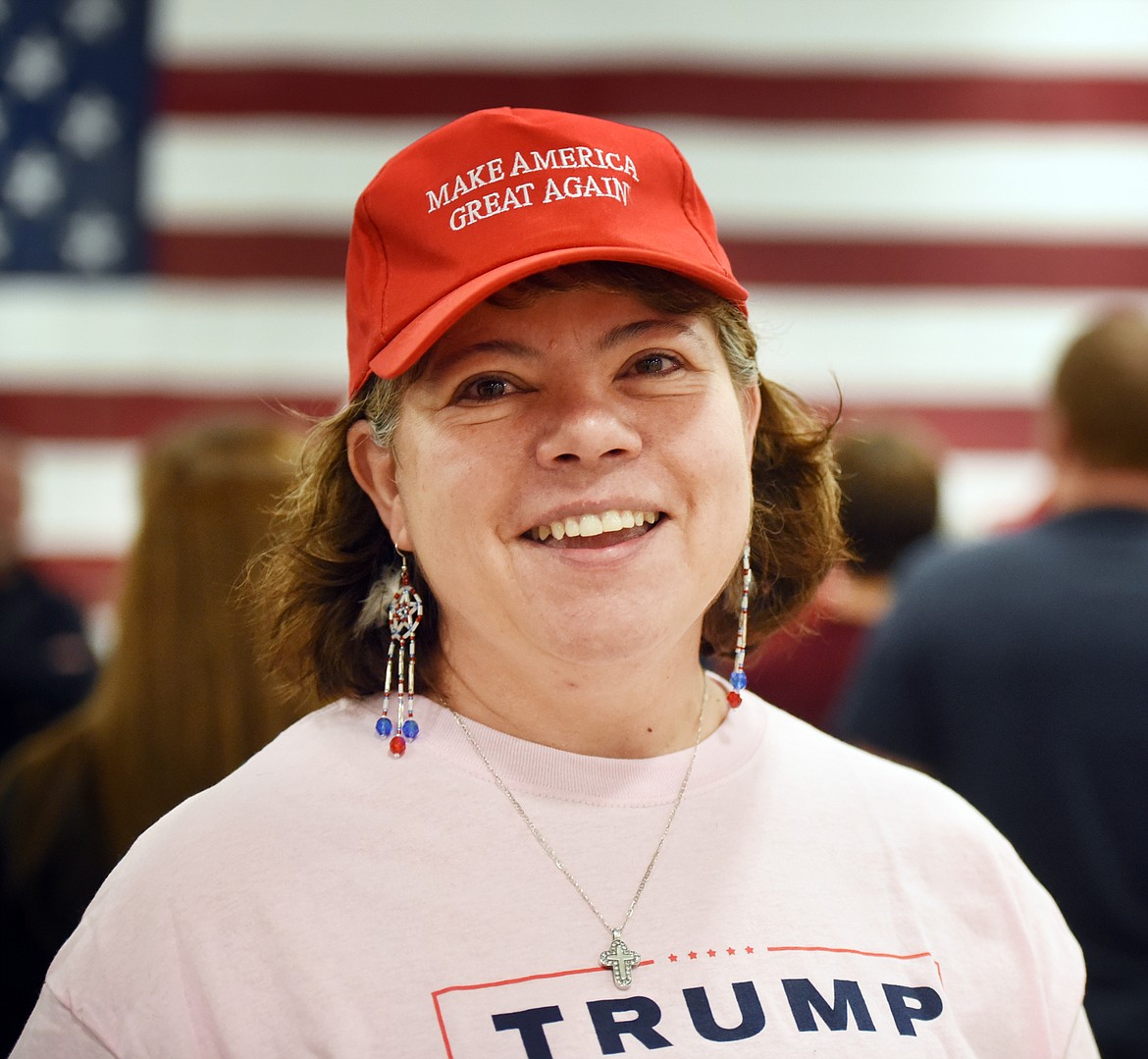 Michal Schneider of Kalispell at the Montana Victory Tour on Saturday morning, October 27, at the Expo Building at the Flathead County Fairgrounds.(Brenda Ahearn/Daily Inter Lake)