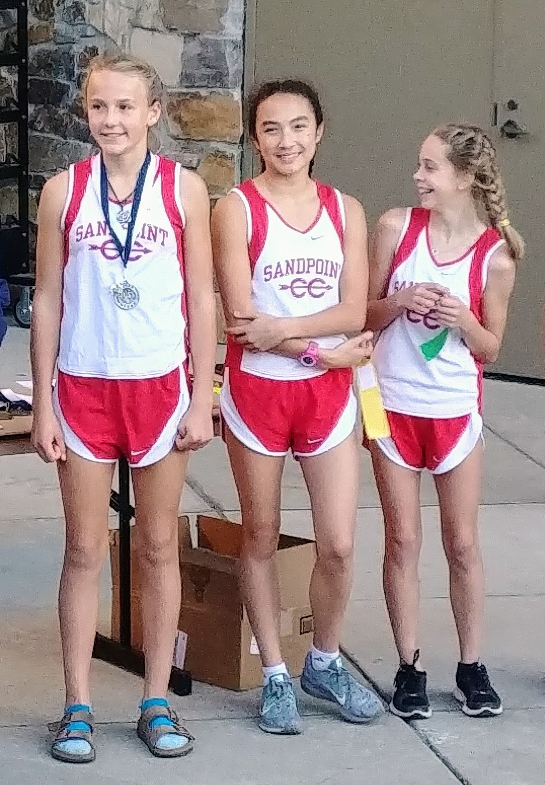 (Courtesy photo)
Pictured from left to right Ara Clark, Ayiana Prevost and Isabelle Walkington, each of whom was top five.