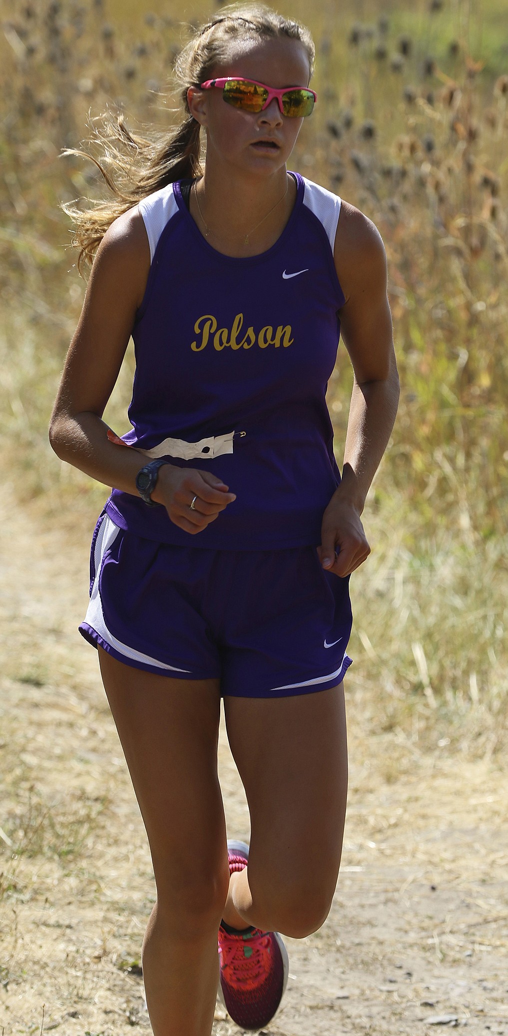 Molly Sitter of Polson earned 13th place at the Class A State Cross Country Championships, giving her all-state honors for the third time in her high school career. (Bob Gunderson/Lake County Leader)