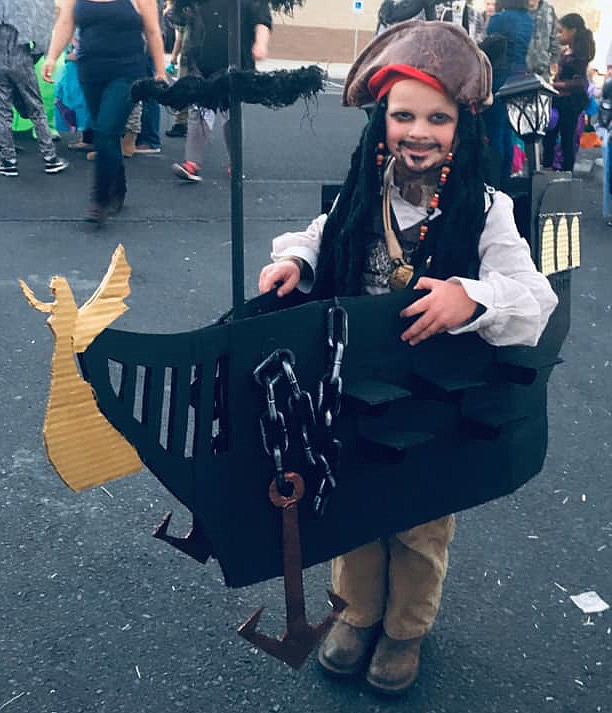 Courtesy photo
Arrr! This Captain Jack Sparrows treasure was first prize in the age 3-17 category at the Trunk or Treat event Saturday evening.