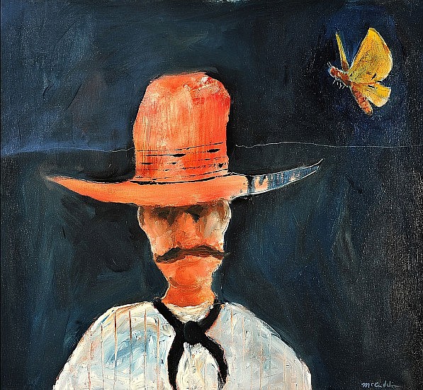 &#147;Cowboy Without a Horse&#148;
Mel McCuddin, 2018 
Oil, 22 x 24 inches
