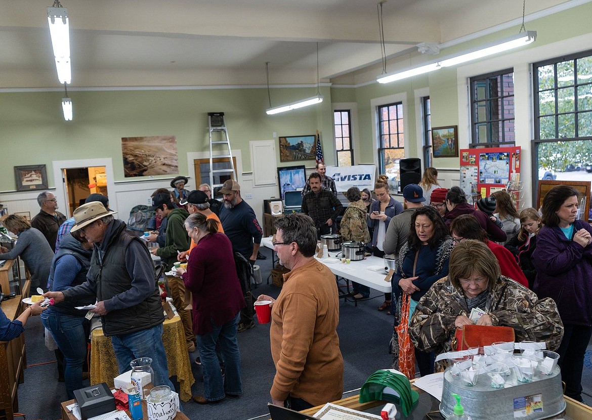 The Silver Valley Chamber office was packed as hungry market goers consumed 10 large pots of homemade chili.
