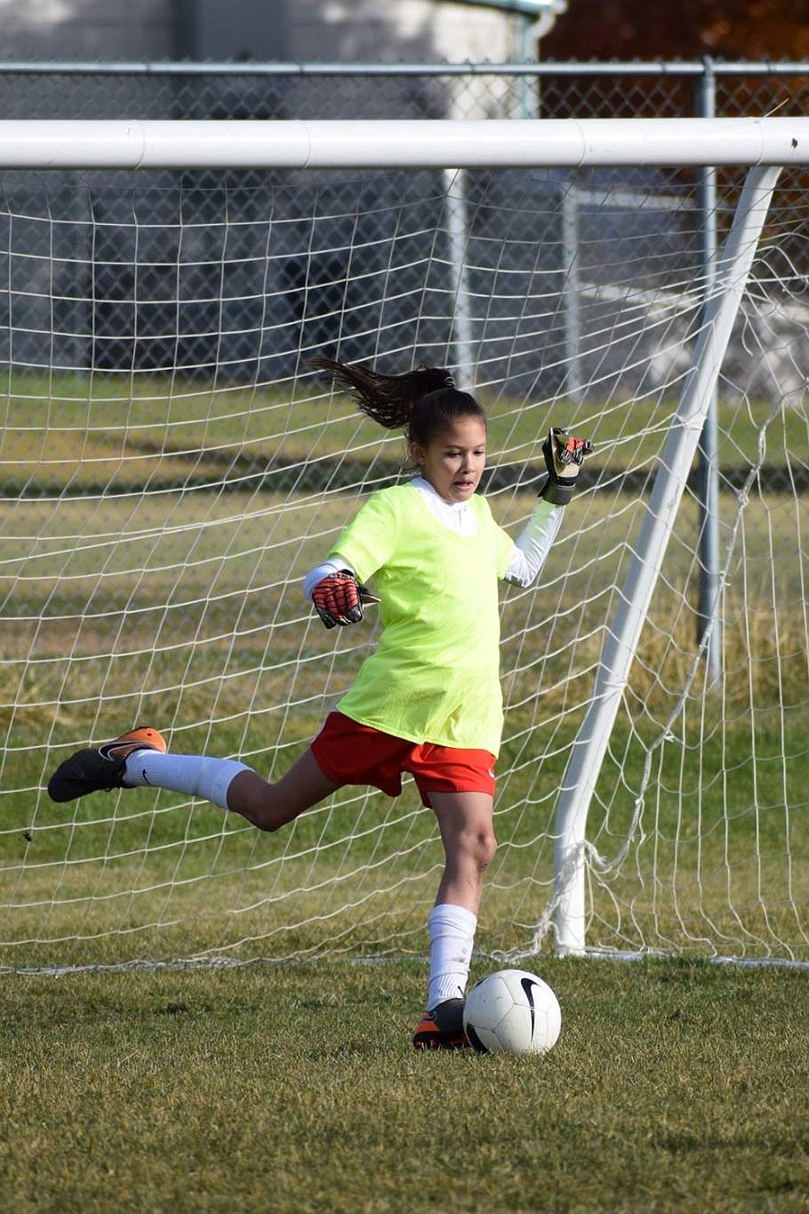 Courtesy photo
Ellie McGowan of the Thorns &#146;07 Girls Red Soccer team clears the ball from the goal area after making a save in the second half of the Thorns&#146; game against IEYSA Cascade.