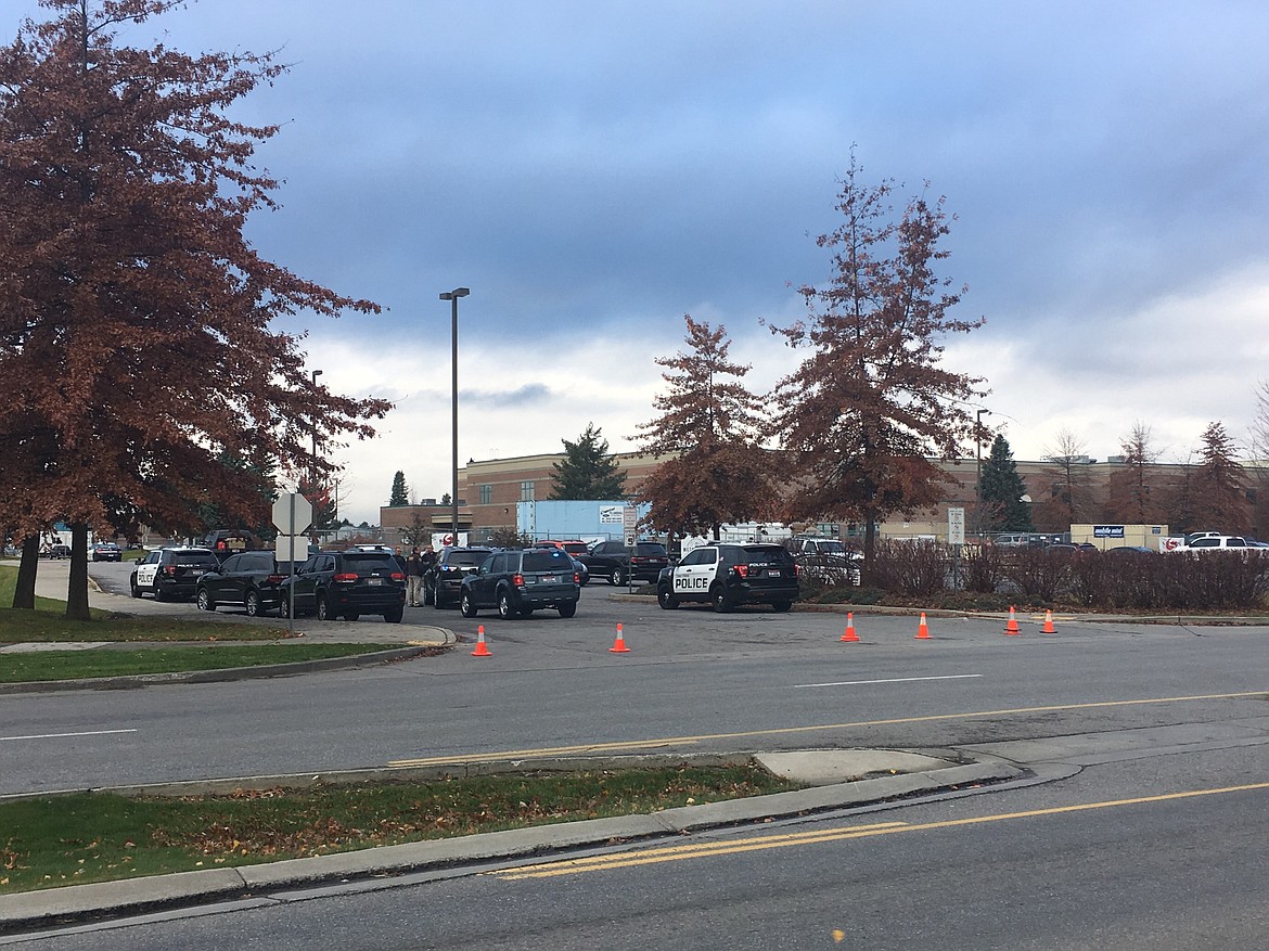 District spokesman Scott Maben said an anonymous caller had said a gunman was in the front parking at LCHS, but Maben did not have any other details about the call. (Loren Benoit/PRESS)