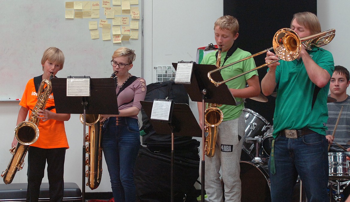 The St. Regis pep band traveled to Hot Springs for the Western Districts 14C Tournament last weekend. St. Regis Lady Tigers ended their season with losses to Hot Springs and Charlo. (Photo by Joe Sova/Mineral Independent)