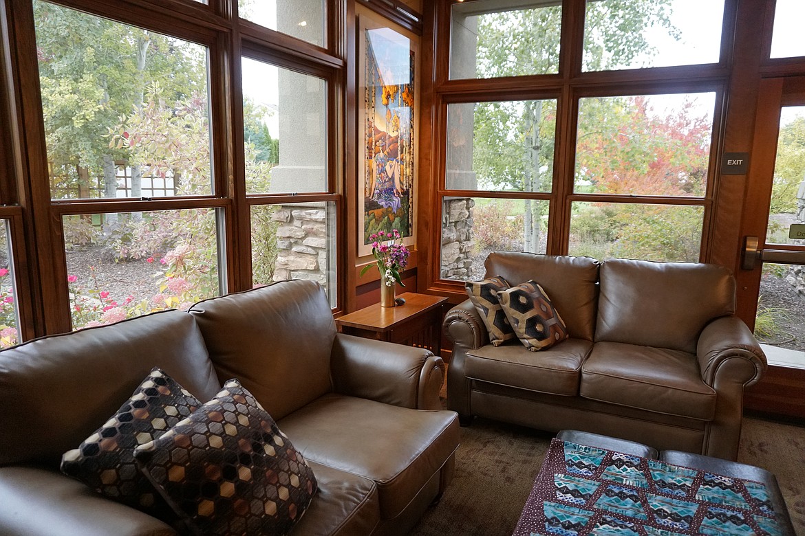 DENNA GRANGAARD/Hospice of North Idaho 
The view from a family lounge at Schneidmiller House. Hospice of North Idaho is planning a $1.8 million, 5,000-square-foot expansion at the Coeur d&#146;Alene facility.