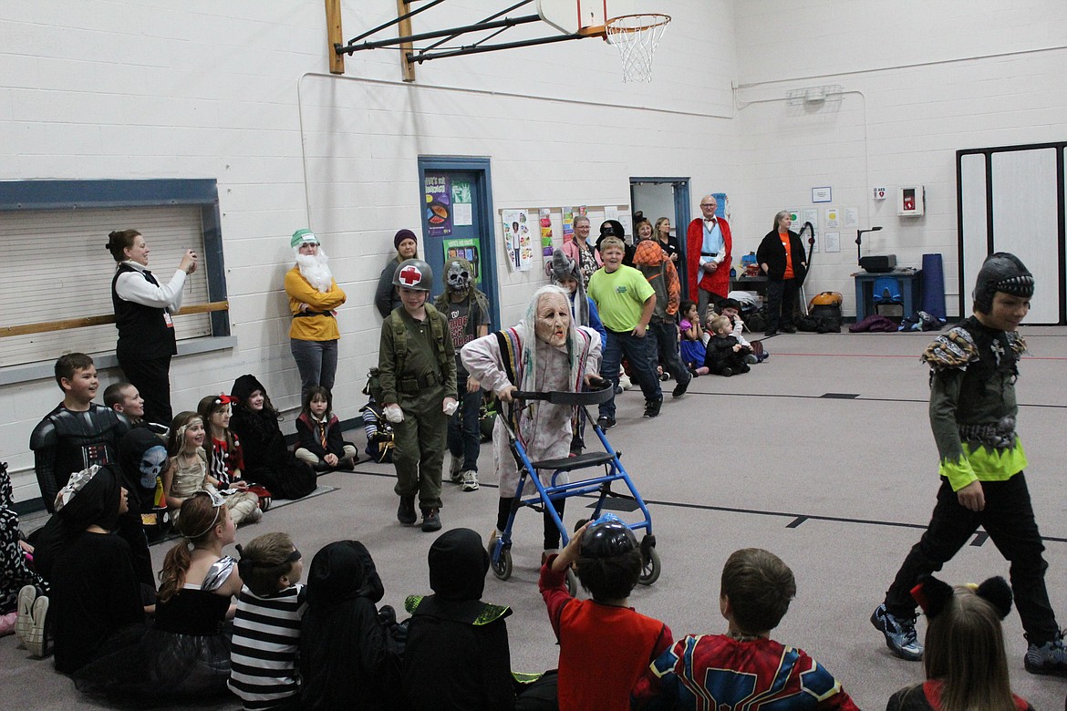 (Courtesy photo)Idaho Hill Elementary School fifth-graders showed off their costumes on Halloween.