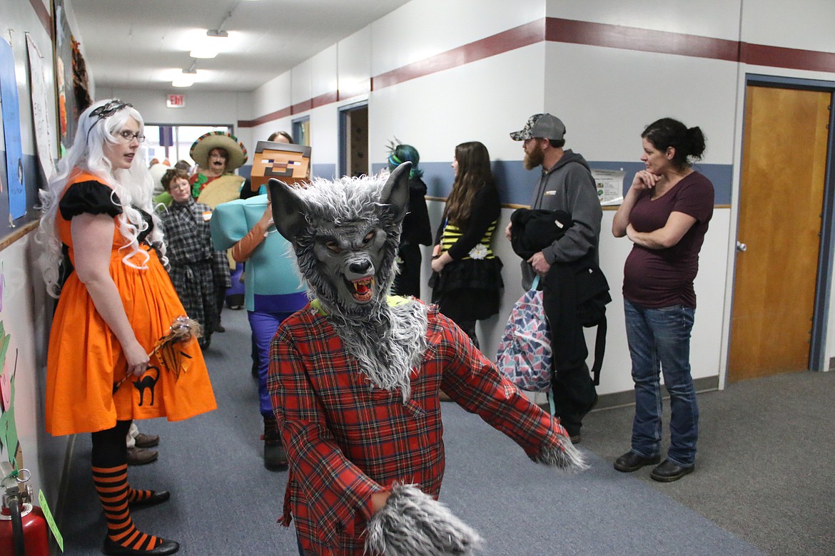 (Photo by Mary Malone)
Priest River Elementary students showed off their costumes during the school's costume parade on Oct. 31.