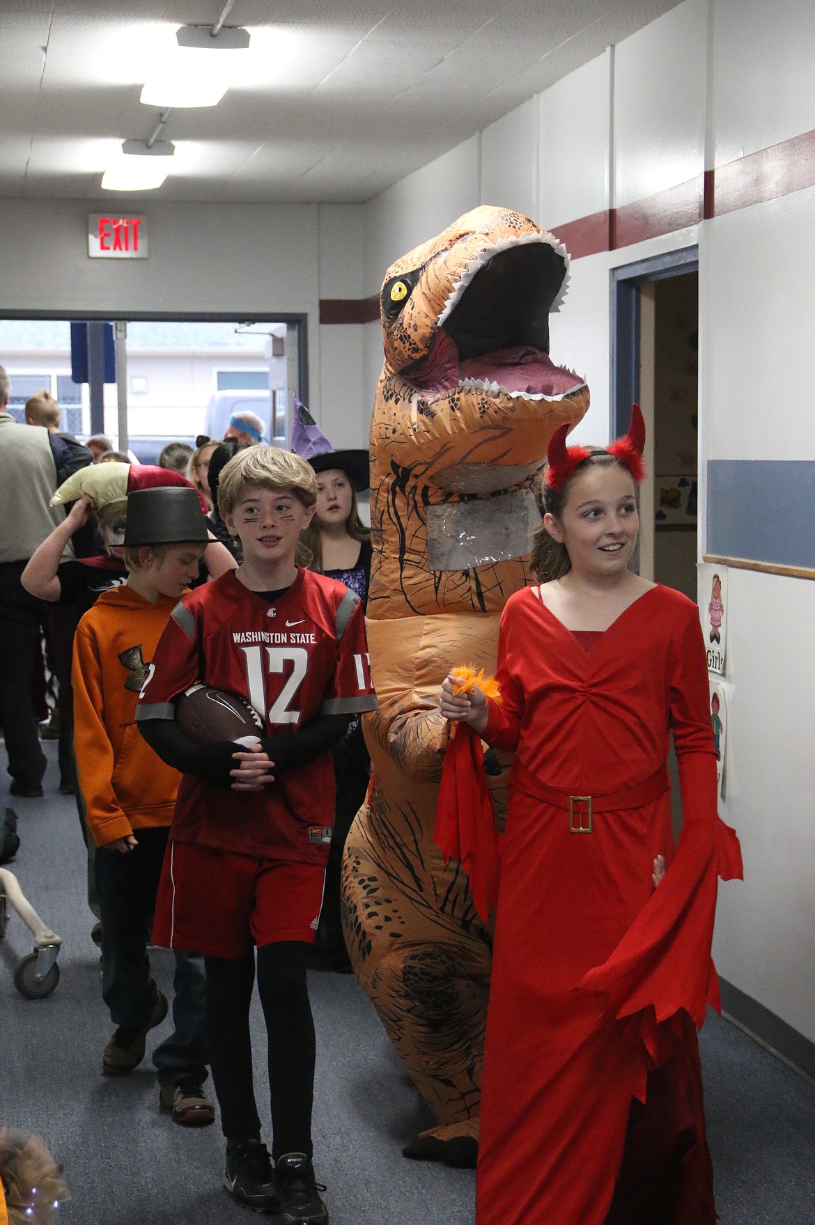 (Photo by Mary Malone)
Priest River Elementary students showed off their costumes during the school's costume parade on Oct. 31.