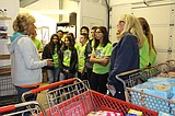 Frontier students make food bank donation