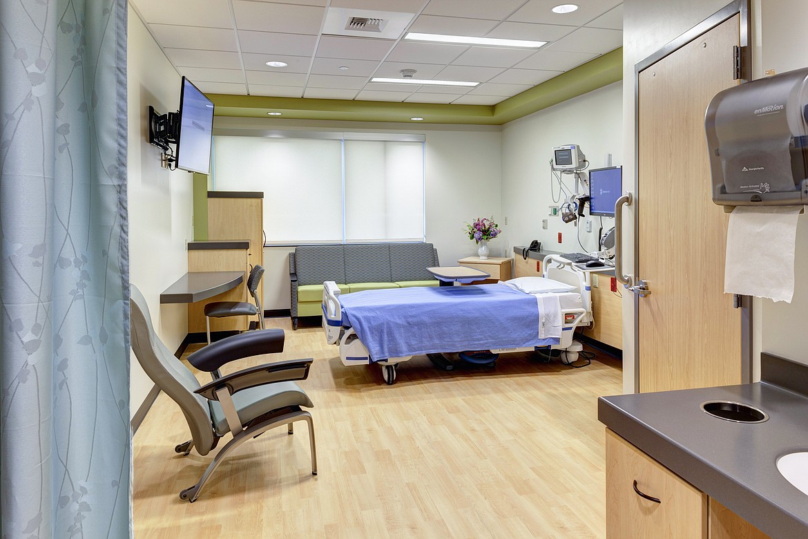 A new second-floor, private room of the Ortho Neuro department.