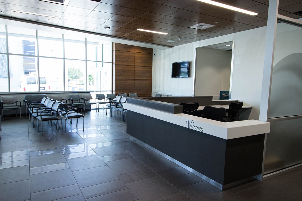 New emergency department waiting and reception area.