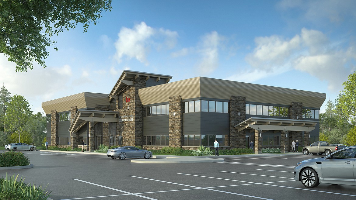 The 23,000-square-foot building under construction at 3931 Schreiber Way will be the new market center for Keller Williams Realty.