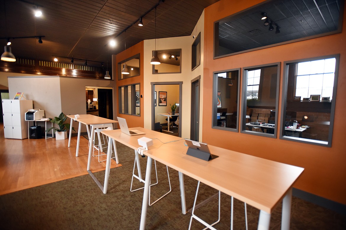 Interior of Basecamp Coworking in Whitefish.