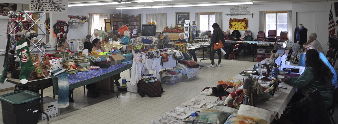 For the third year, the Senior Center of Ronan hosted a holiday bazaar. At $10 a table, about a dozen vendors kept their proceeds generated by sales.