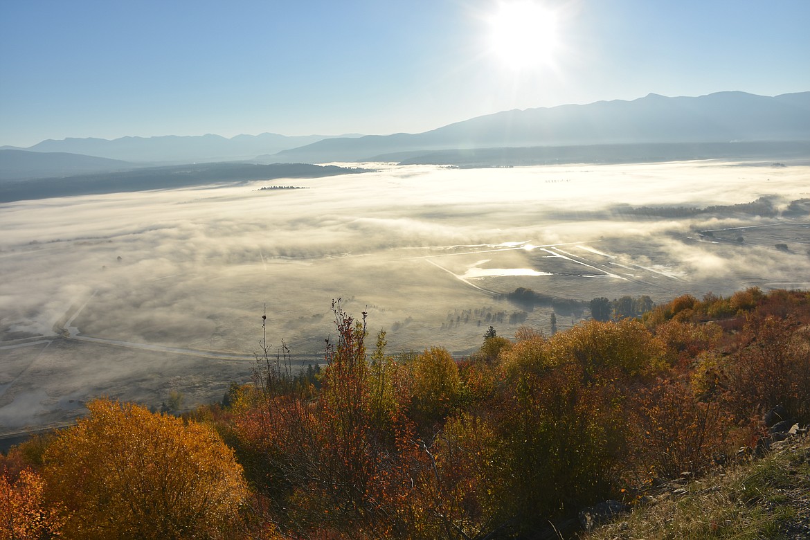 Photo by DON BARTLING
Kootenai River valley fog looking east toward  Katka Mountain looking over the Kootenai National Wildlife Refuge. (Photo taken from the Myrtle Creek overlook).