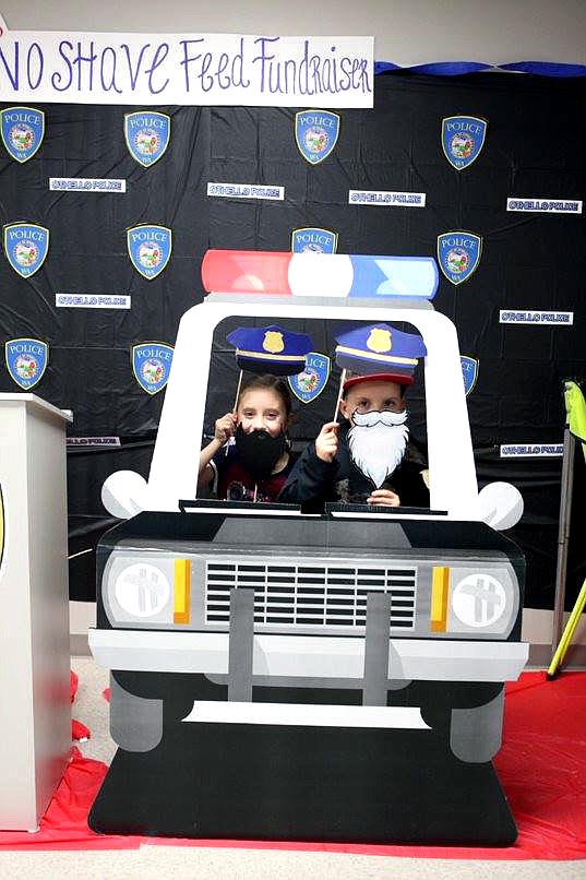 Othello Police Department/courtesy photo - The Othello Police Department held a sucessful fundraiser on Thursday to bolster and raise funds for the department's "No-Shave November" challenge.