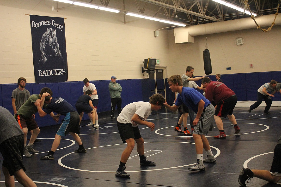 The Mat Room was filled with students and coaches.