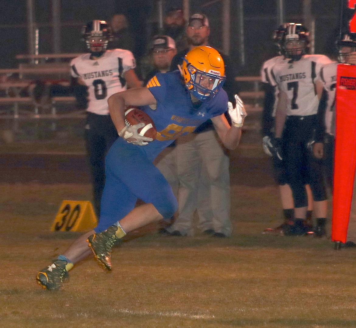 (Photo by ERIC PLUMMER)
Senior fullback/linebacker Theo Icardo earned all-league honors for his physical play.