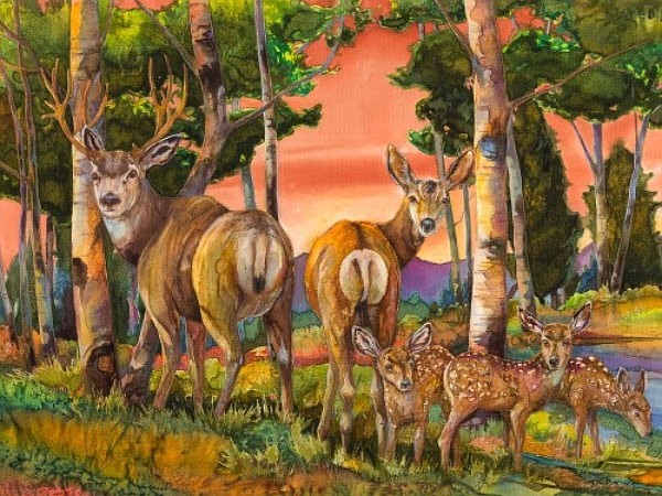 &#145;Odocoileus hemionus (Mule Deer) is the 14th large mammal in Nancy Cawdrey&#146;s &#145;Forever Glacier: The Legacy Project series.