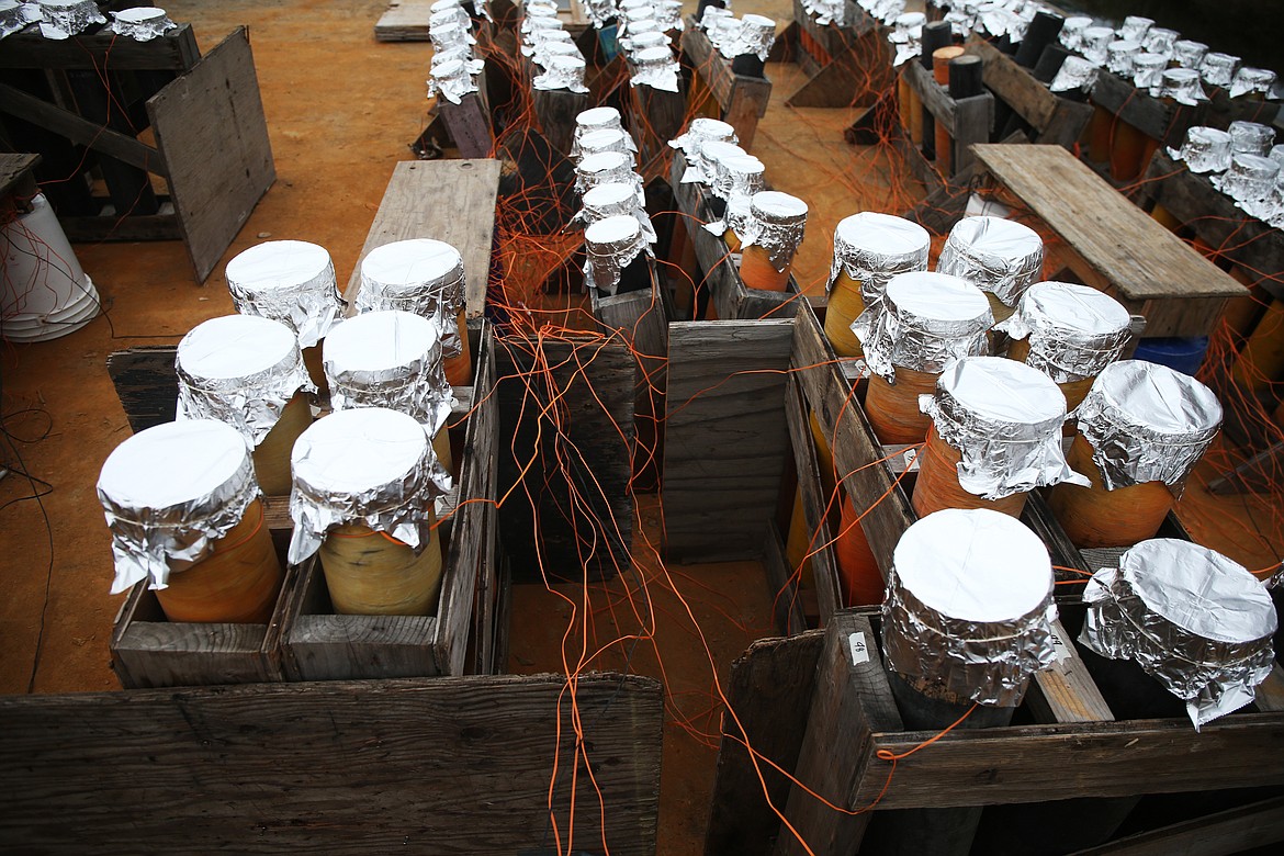 Many more 5 and 6 inch shells were added by Duane and Lola Hagadone this year to make the event more special. (LOREN BENOIT/Press)