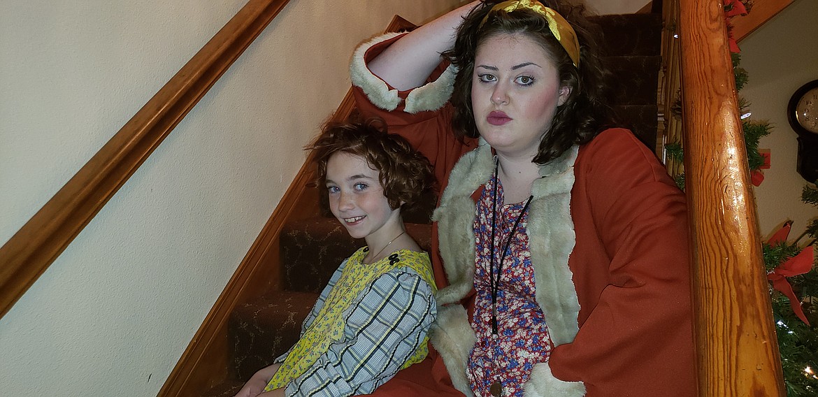 Courtesy photo
Ruby Krejec, as Annie and Kalla Mort, as Miss Hannigan.