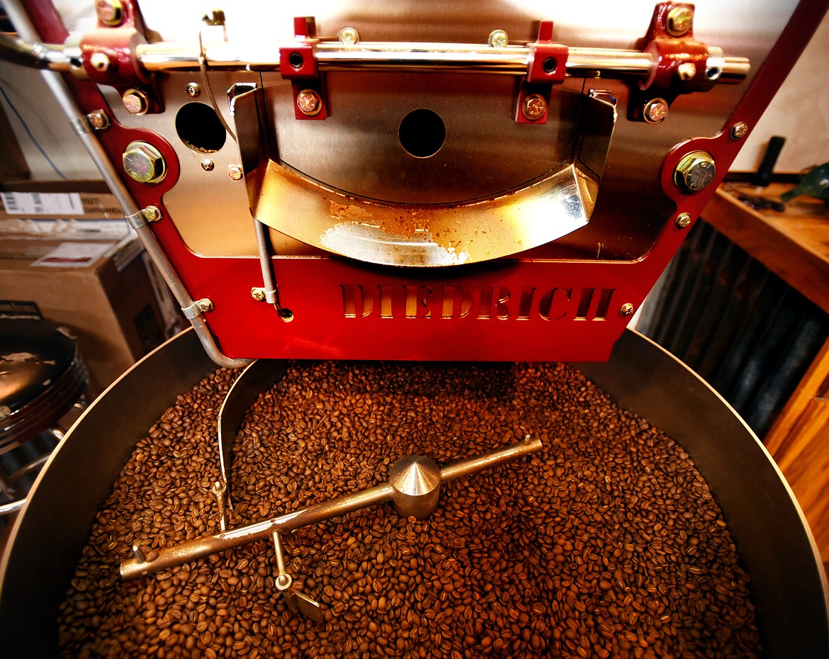 Roasted beans at the Dobson Creek Coffee Company in Ronan on Tuesday, November 13.(Brenda Ahearn/Daily Inter Lake)