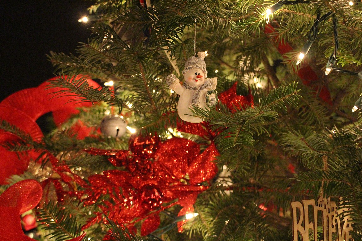 File photo
A snowman waves from one of the trees at the Festival of Trees last year.