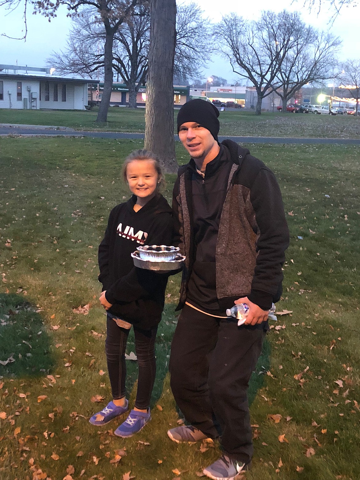 Courtesy photo
Nevaeh Reeves said she doesn&#146;t like to see people who are hungry. She helped cook and deliver 24 Thanksgiving dinners to homeless people in Moses Lake.