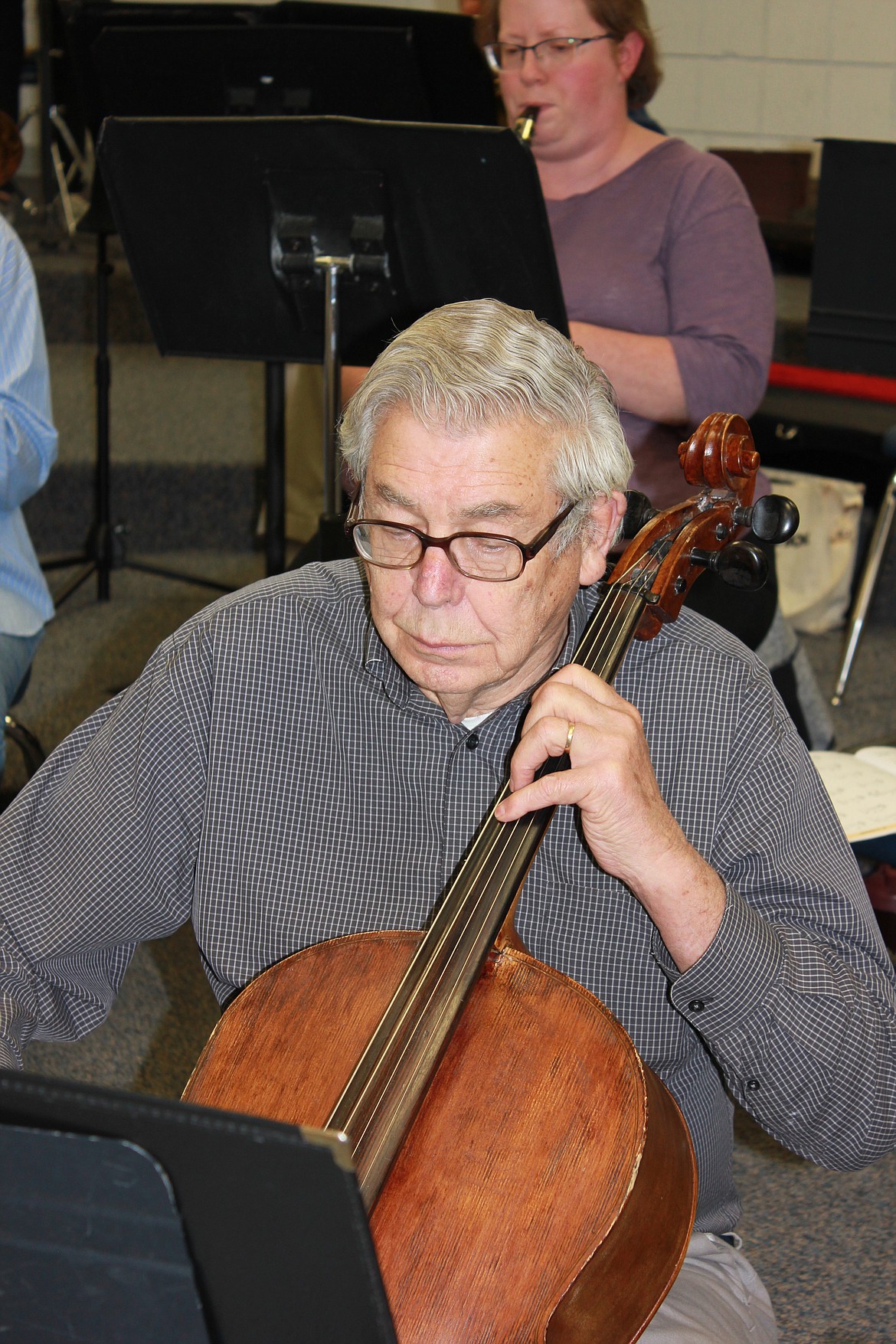 (Courtesy Photo)
Cellist Carl Dahlberg is one of the charter members of the Bonners Ferry Community Orchestra.