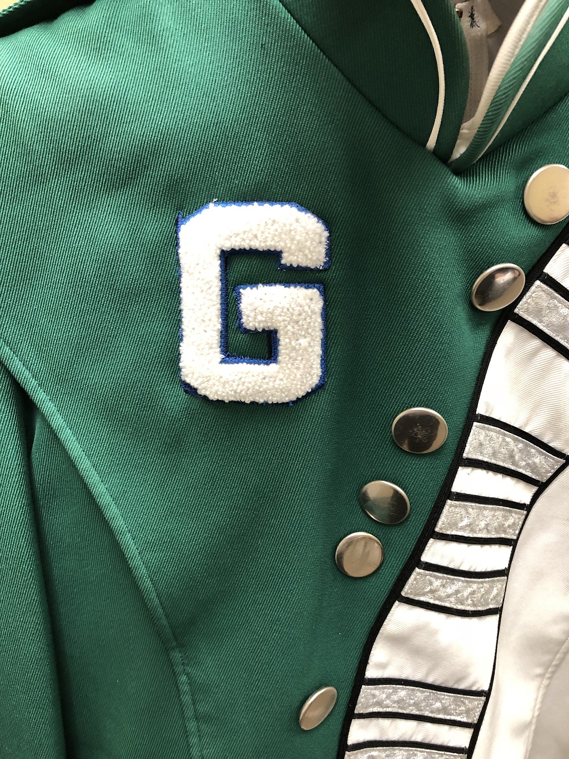 A close-up of the Glacier High School marching band uniforms. (Photo provided by David Barr)