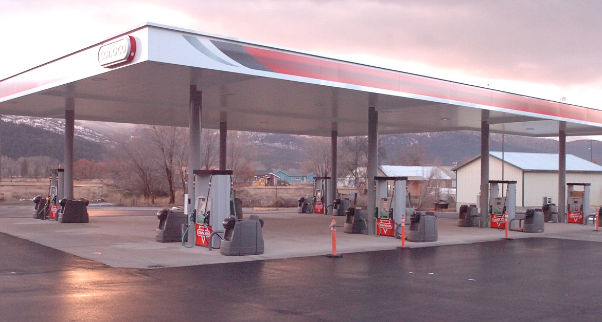 The new Town Pump in Plains will have 14 fueling stations, including plenty of room for semi trucks to maneuver and park. (Joe Sova/Clark Fork Valley Press)