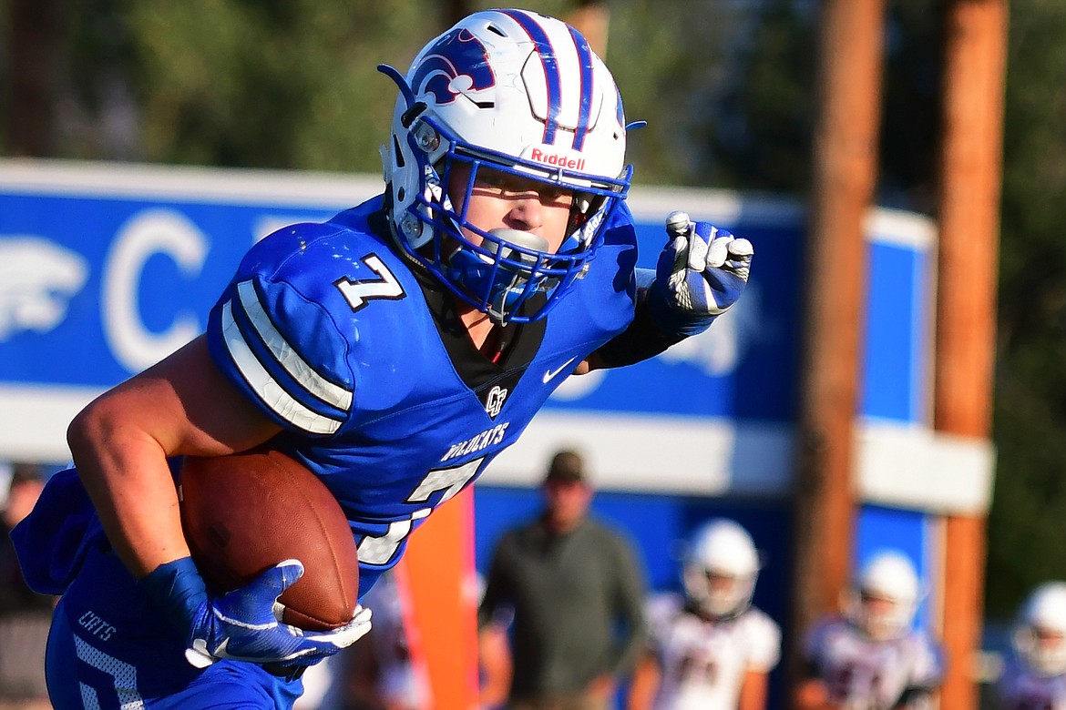 Colten McPhee was an All-State selection at running back this season and was also named the Northwest A Conference Offensive and Defensive Player of the Year. (Jeremy Weber photo)