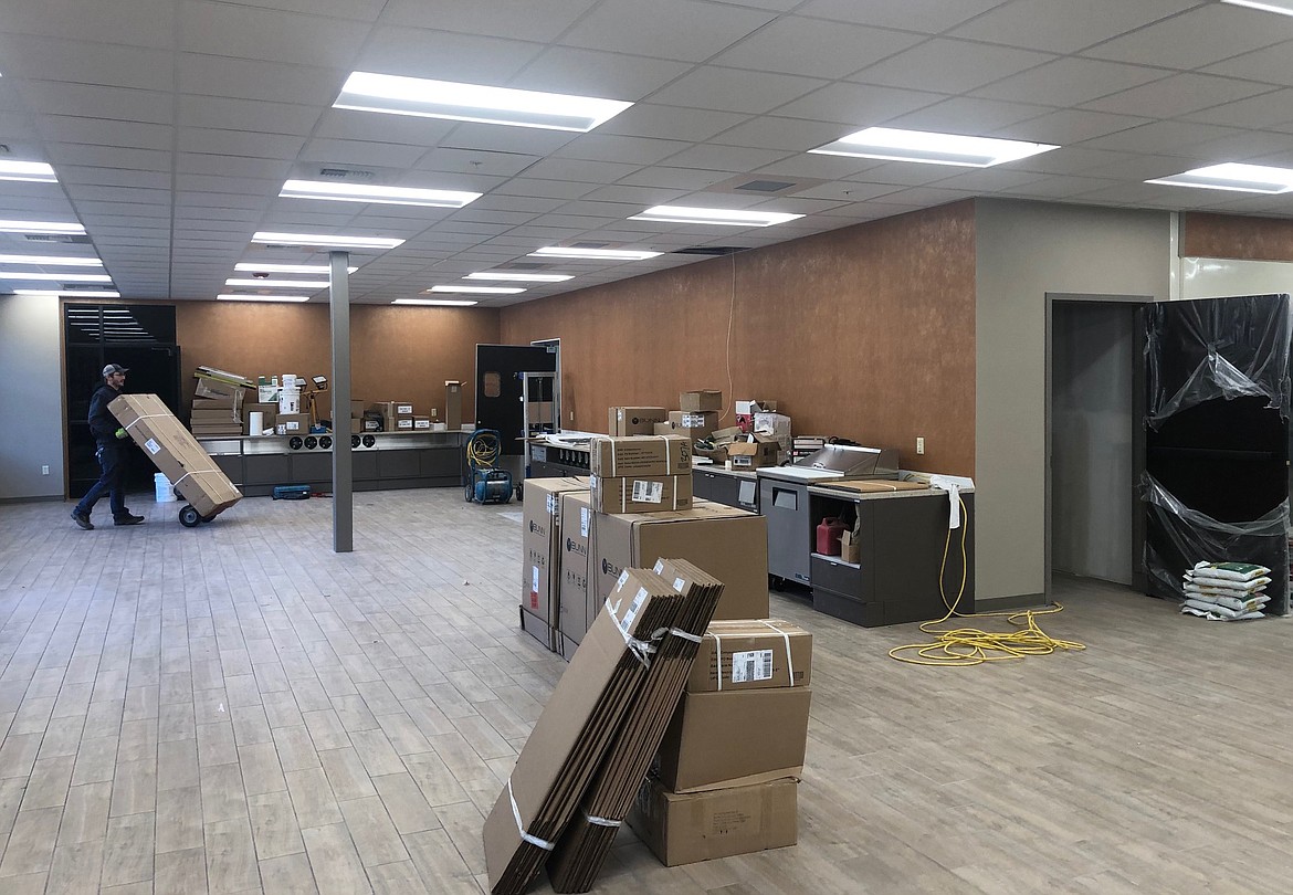 Inside the Town Pump convenience store in Plains is plenty of space for 40 cooler doors where customers will find dairy products, luncheon meats, water and soft drinks, and a greater selection of beer and wine. The 10 freezer doors will feature frozen food items. (Photo courtesy of Town Pump)