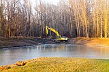 Fish pond work wrapping up
