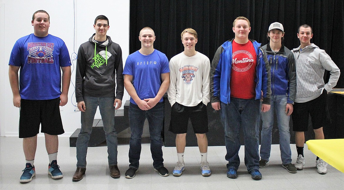 Eight members of the Clark Fork Mountain Cats Class C 8-man football team received All-Conference honors. Trey Green and Isaiah Kovalsky made All-State; and Michael Spence and Korey Radford were selected for the All-Star game, which will be played next June.