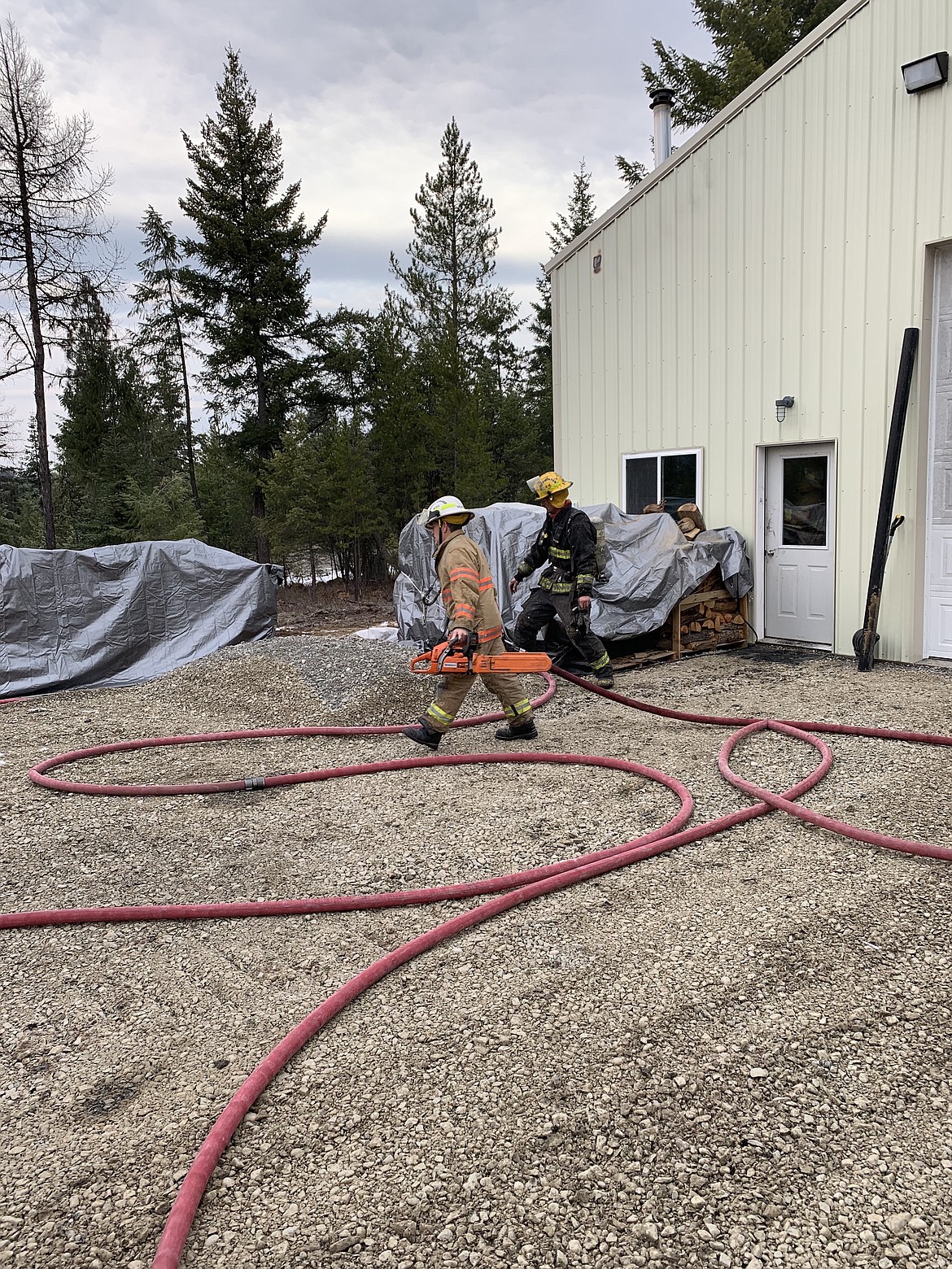 (Courtesy Photo)
An electrical fire traveled through the insulation.