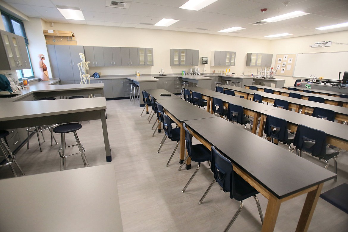 Bond money funded 18 new classrooms at Coeur d&#146;Alene High School and Lake City High School. Pictured is Michelle Kleinberg&#146;s biology classroom at LCHS. (JUDD WILSON/Press)
