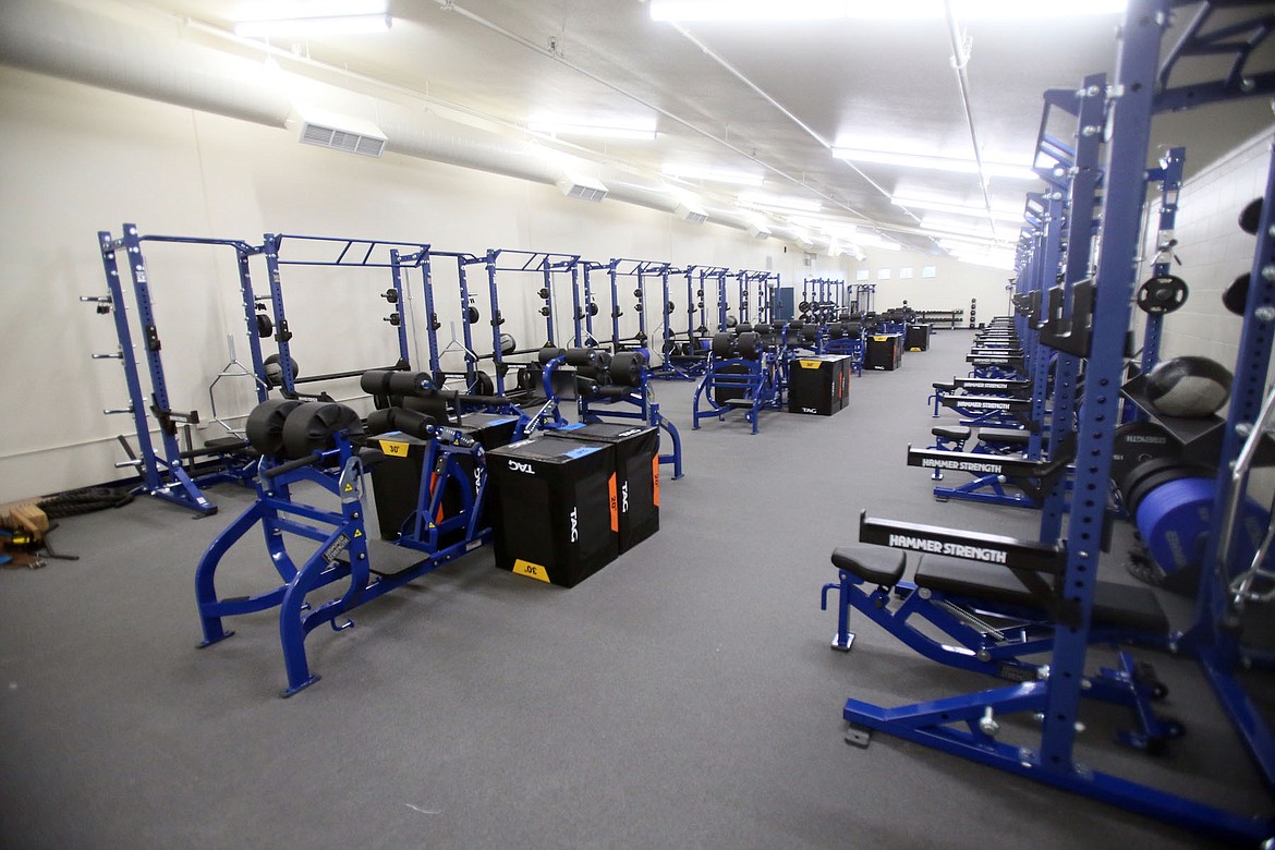 Bond funds paid for an expanded weight room at Coeur d&#146;Alene High School. Private donors supplied new equipment in the renovated space.(JUDD WILSON/Press)