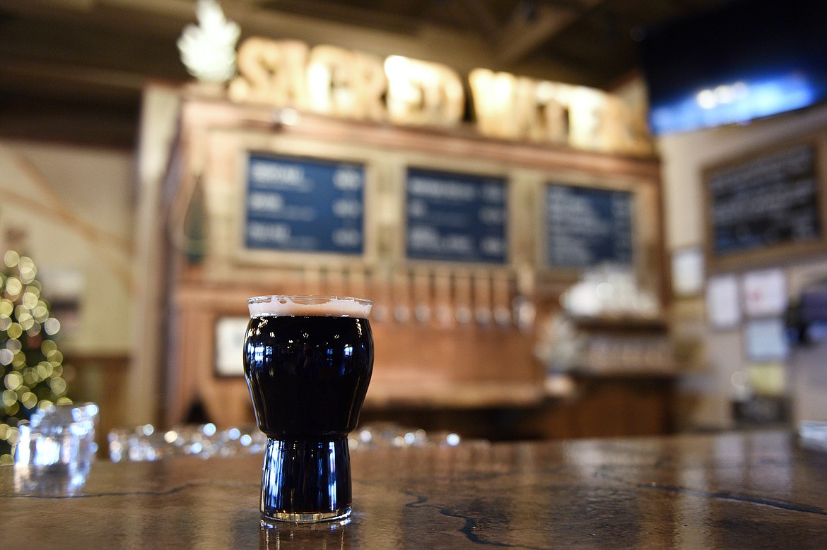 Coffee Oatmeal Stout at Sacred Waters Brewing Company on Wednesday, Dec. 5. (Casey Kreider/Daily Inter Lake)