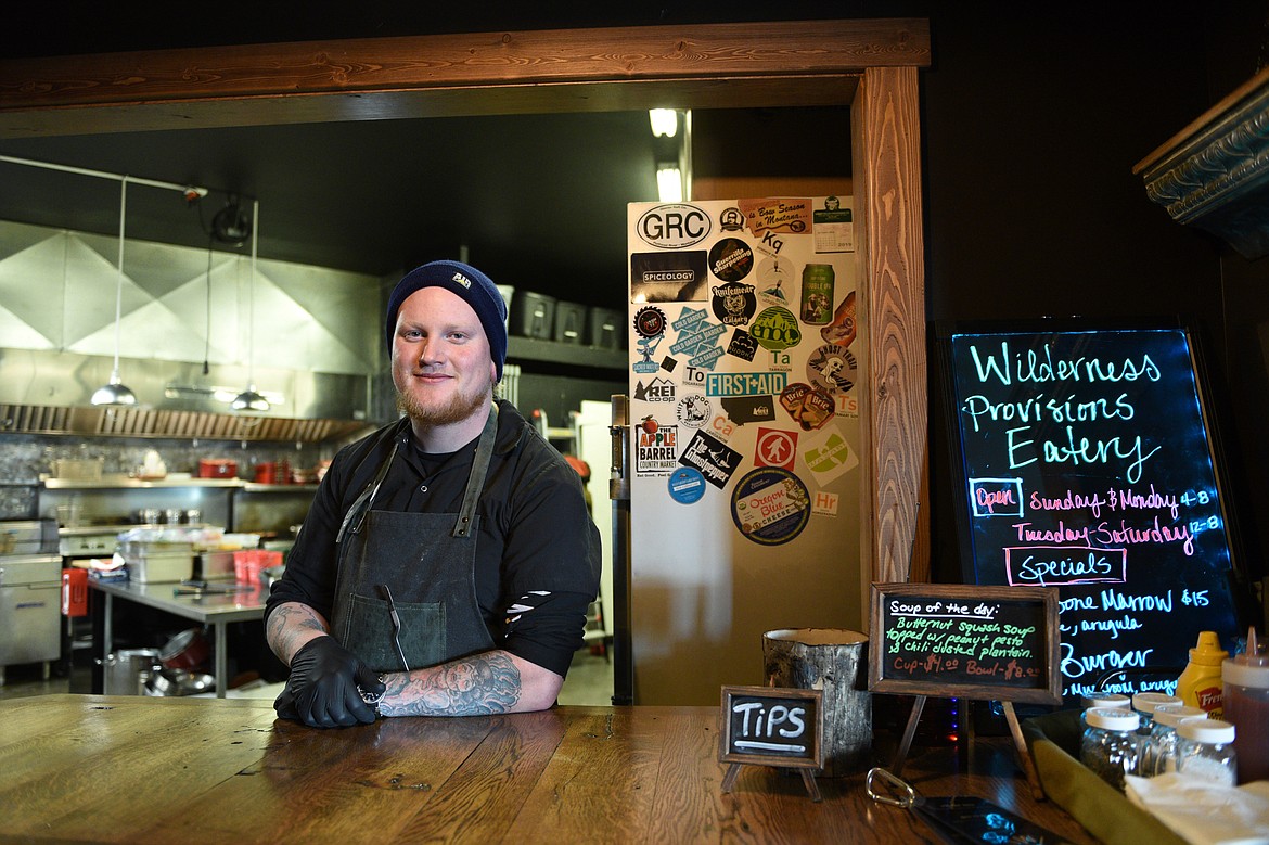 Chef Thomas Fitzgerald at Wilderness Provisions &amp; Eatery on Wednesday, Dec. 5. (Casey Kreider/Daily Inter Lake)