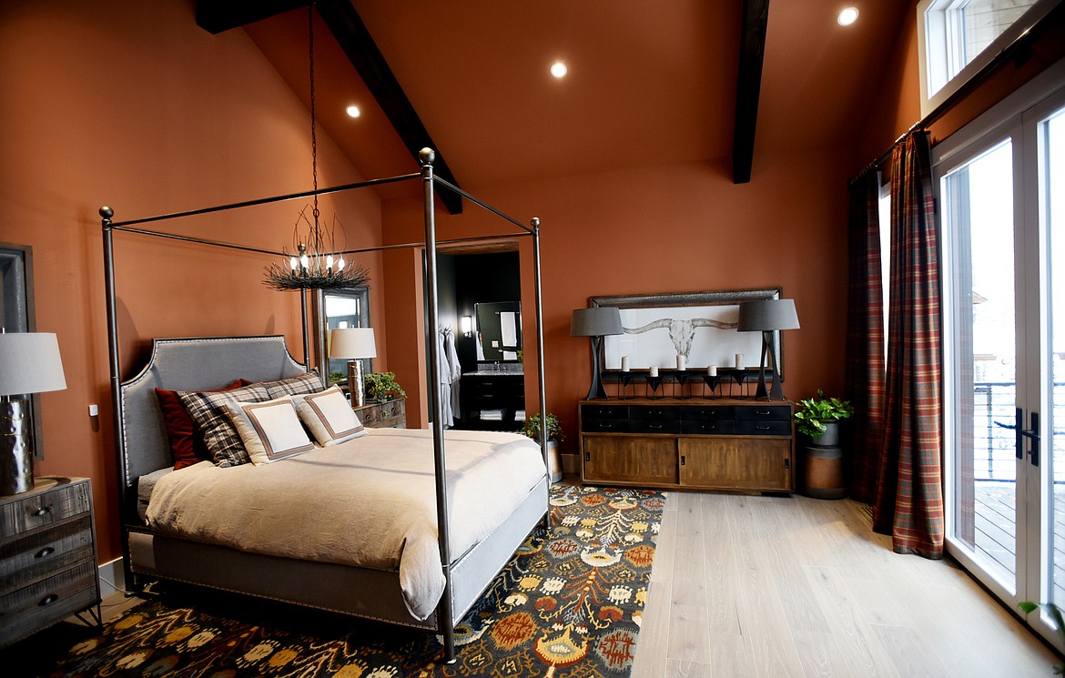 The master bedroom in the HGTV Dream Home 2019 on Big Mountain in Whitefish, Montana.(Brenda Ahearn/Daily Inter Lake)